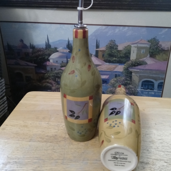 Olivia Signature Debby Segura Oil Vinegar Dispenser 10" Set.ππππ²ππππ£ - Picture 2 of 9